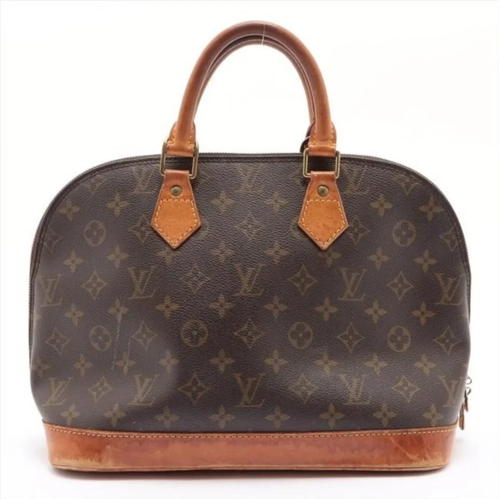Louis Vuitton Alma W Pm W Lock Brown Monogram Canvas Tote - Picture 10 of 12